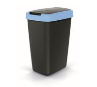 12L Recycling Waste Bin Trash Can Sorting Lid Kitchen Durable Space Saving Slim