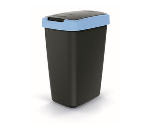 12L Recycling Waste Bin Trash Can Sorting Lid Kitchen Durable Space Saving Slim