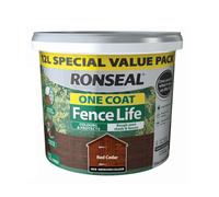 12L Red Cedar Ronseal One Coat Fence & Shed Paint