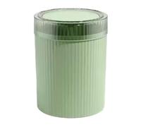 12L Round Trash Can with Press Lid - Stylish 3.1 Gallon Plastic Garbage Bin for Kitchen Bathroom Office - Functional Wastebasket for Home & Office Use