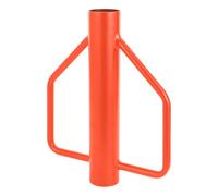12LB/5.5kg Heavy Duty Steel Fence Post Rammer - T Post Driver with Ergonomic Handles for U Channel, Soil Compaction, Landscaping, Sign Pole & Wooden Post - Orange