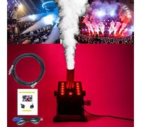 12LED CO2 Fog Machine Digital CO2 Jet Machine Fogger Smoke Cannon DMX512 Smoke Mister Machine Multi-angle Gas Column Fog Machine w/6m Hose, for DJ Concerts Parties Birthday Wedding