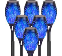 (12led small torch blue light (patterned)) New Solar LED Flame Lights, Torch Lights, Outdoor Decoration Landscape Lights