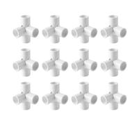 12lots Durability Water Pipe Connectors Elbow Corner Side Outlet Tees Fitting for Furniture and Garden Structures Angles Tees Corner Connector