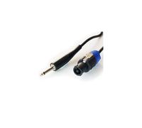 12m 6.35mm Mono Plug to Pro Speaker Spkon Cable 20AWG Male Loudspeaker Lead