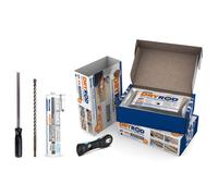 Dryrod Damp Proofing Rods DPC Kit: Treats 12 Linear metres (9" Wall) - BBA Approved Rising Damp Treatment (12 Metre)