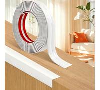 12M Corner Trim, Self Adhesive Flexible PVC Edging Strip ，Peel and Stick Wall Moulding for Tile Edging, Wall, Ceiling and Furniture Edge Protection, 2cm Wide