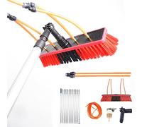 12m Extendable Window Cleaning Pole with Brush Head - Lightweight & Efficient Tool for Solar Panels Photovoltaic Systems High Reach Window Cleaning Durable & Easy to Use