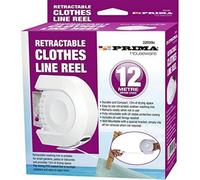 12M Retractable Clothes Reel Line Pvc Coated Dryer Washing Outdoor + Fixings New