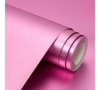 12M Rose Gold Matte Gift Wrapping Paper : 43cm Solid Color Bright Wrapping Paper Roll for Valentine's Day - Birthday - Wedding - Gift Wrapping