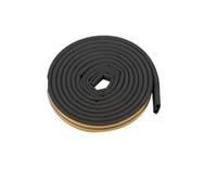 12M Self-Adhesive Door Window Sealing Strips Glass Window Anti-Collision Rubber Strip Foam Sound Insulation Strip Sound(Black,12M_12X10MM)