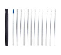 12m Teles Aluminum Water Fed Brush for Solar Panel Cleaning - Exte Up to 39.4ft (1200cm) for Efficient Photovoltaic System Maintenance