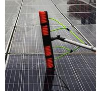 12m Water-Fed Window Cleaning Pole - Professional Solar Panel Cleaner for Efficient Photovoltaic Maintenance High Flow System Ideal for Streak-Free Results and Easy Use