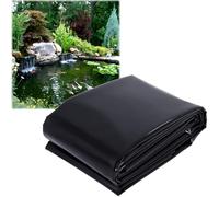12Mil Pond Liners Black Fish Pond Liner Puncture Resistant Impermeable Film for Ponds for Garden Waterfall Streams Fountains Heavy Duty Outdoor Tarpaulin(6.6X3.3Ft), Gbdgjd, a, 6.6 * 16.4FT