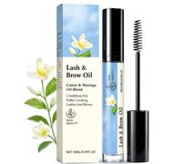 12ml Natural Eyelash Brow Growth Serum Nourishing Lash Enhancer Oil | Portable design with applicator, nourish & strengthen lashes brows, gentle lash lift care serum