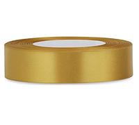 12mm 1/2" Satin Ribbon Gold Minimum 23 metres Gift Wrap Ribbon, Ribbons for Gift Wrapping, Christmas Ribbon, Gift Wrapping Ribbon for Crafting, Wedding Party Decor