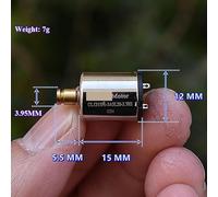 12mm*15mm Coreless electronic starter 1215 Engine NdFeB High-strength Magnetic DC electronic starter 3V 5V 6V 21900 RPM-43800RPM electronic starter CZAOINCU