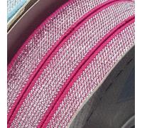 12mm 20mm Elastic Silver Gold Strong Metallic 22 Colours Buy 1 2 Or 4m 096D, 12mm Silver Dark Pink Cerise, 1 Metre