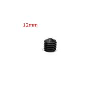 (12mm) 20Pcs Black 12.9 Grade M12 HEX Socket Set Core Point Grub Screws