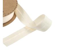 12mm 25mm Bias Binding Polycotton Fabric Trim 33 Colors Buy 1 2 Or 4 Metres 947D, 087 Cream, 25mm 1m