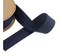 12mm 25mm Bias Binding Polycotton Fabric Trim 33 Colors Buy 1 2 Or 4 Metres 947D, 210 Navy_Navy Blue, 25mm 1m
