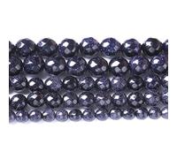 12mm 32Pcs Natural Blue Sandstone Faceted Stone Beads for Jewelry Making DIY Bracelet Necklace Accessories 15 Inch Power Healing Energy Stone Beads (Faceted Blue Sandstone, 12mm)