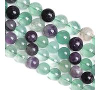 12MM 32PCS Natural Stone Green Fluorite Gemstone Beads for Jewelry Making DIY Bracelet 1 Strand