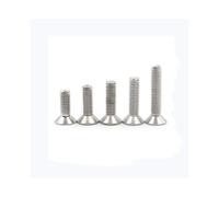 (12mm) 50pcs M5 Stainless Steel Countersunk Flat Head Hex Socket Screw Bolts 6/8/10/12/14/16/18/20/25/30/35/40mm Optional