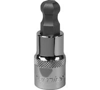 12mm Ball-End Hex Socket Bit - 1/2" Square Drive - Chrome Vanadium Wrench Socket