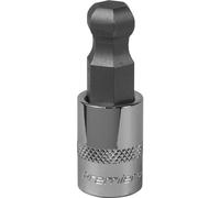 12mm Ball-End Hex Socket Bit - 3/8" Square Drive - Chrome Vanadium Wrench Socket
