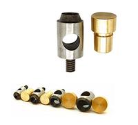 12mm Brass Hollow Punch Set - Multi sized Tool Cutter - For Piercing Holes in Leather, Paper, Plastic, Rubber, and Vinyl - Compatible with Blue Hand Machine Accessory - Precise, Clean Cut