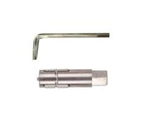 12mm Broken Screw Extractor Set, Dual-Thread Spiral Remover with Left/Right Threads, L-Shaped Wrench & Guide Cone for Tap Valve Faucet Repair
