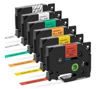 12mm Colourful Label Maker Tape Compatible Tze Brother Label Printer Tape