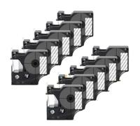 12mm D1 45020 White on Clear Labels - Compatible with LM 160 & 280 Label Makers (280 labels)(White on Clear)