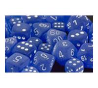 12mm d6 Dice Block: Frosted Blue with White (US IMPORT)