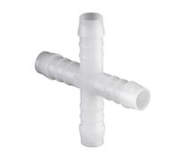 12mm Equal Cross Piece Connector Vacuum Hose X Joiner Push On Silicone Rubber