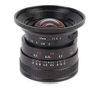 12mm F/2.0 Manual Focus Compact Wide Angle Perspective Lens for X-PRO X-E1 X-E2 X-A5 X-A7 X-S10 X-S1 X-M5 (Black)
