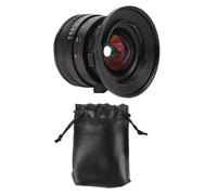 12mm F2.0 Manual Focus Lens for M43 Cameras, Wide Aperture APS C with 10 Diaphragm and Ultra Close Focus for GF GH GX Series (Black)