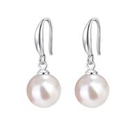 12mm Faux Pearl Dangle Earrings - Drop Earrings with Fish Hook Design - Elegant Multicolor Options for Women’s Jewelry, M, Faux pearl, No Gemstone