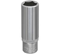 Loops 12mm Forged Steel Deep Drive Socket 1/4" Square Drive Chrome Vanadium Socket in Metallics Loops Metallics
