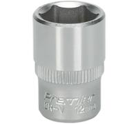 Premium 12mm Forged Steel Drive Socket - 1/4 Inch Square Drive With Chrome Vanadium Finish