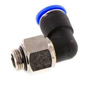 12mm & G3/8'' Elbow Swivel Joint Push-In-Male Threads Nickel-Plated Brass/PBT NBR Rotatable