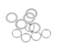 12mm Guitar Bass Toggle Switch Nut Washer Silver Iron 10pcs