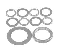 12mm Guitar Toggle Switch Nut Washer Silver Iron 10pcs