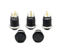 12mm High Head Metal Push Button Momentary Switch LED Light 5V 3V 6V 12V 1pcs(Bule Led,3-6V)