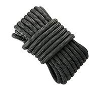 12mm High-Tenacity Polyester Rope. 10M. Black