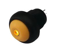 12mm Latching Self Locking Or Momentary Dot Led 3A 250V 1Pcs(Yellow led,Momentary,LED Voltage 12V)