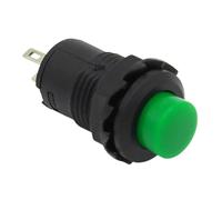 12mm Lock Latching OFF- ON Push Button Switch Maintained Fixed Pushbutton Switches 10Pcs(Green)