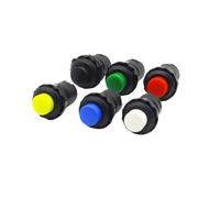 12mm Lock Latching OFF- ON Push Button Switch maintained fixed pushbutton switches Self-Lock button(2)