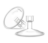 12mm Maymom MyFit Shields Saucer Series Compatible with Medela Breast Pump- PersonalFit, Freestyle, Harmony, Maxi, Freestyle Flex Connector; Connect to Maymom Widemouth/Narrow Connector, 2pcs